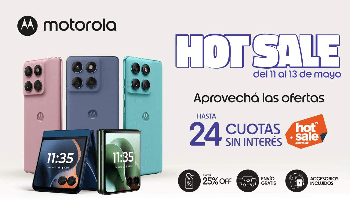 Días de locura: Motorola le entra al Hot Sale con plegables de colección y cuotas que parecen mentira